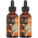Liposomske gobe kompleksne kapljice 2000 MG - 20 Izvlečki organskih gob - Napredna tekoča formula za imuniteto, kognitivne in spomin - Levi Mane dodatek, Reishi, Cordyceps, Chaga, 60 Servinges