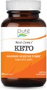 Real-ZymesTM KETO Prebavne encime Dodatek s probiotiki za boljše prebavljanje - Naravna podpora za lajšanje napenjanje, plin, Belčing, driska, zaprtje, IBS, itd - 90 kap