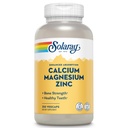 SOLARAY Kalcij Magnezijev cink dodatek - s kalcij 1000mg, magnezij 500mg - zdravje kosti, delovanje mišic, zdravje srca in imunske podpore - Vegan, 60 Day garancija, 62 Serving, 250 VegCaps