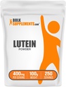 BulkSupplements.com Lutein v prahu - iz Marigold cveta ekstrakt, oči dodatek, Lutein 20mg - antioksidant vir, Gluten prost, 400mg na serviranje, 100g (3.5 oz) (Pack of 1)