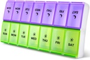 DANYING ekstra velike tablete Organizator 2 krat na dan, XL tedenske tablete Box, AM PM tablete primeru, tablete vsebnik 7 dan, vitaminski primer dvakrat na dan