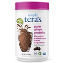 preprosto tera je Pure Whey Protein Powder - temna čokoladna čista beljakovina v prahu, Grass Fed Whey Protein Powder brez umetnih sladil, čista nalepka, ne-GMO, Kosher, rBGH-free - 24 Oz