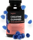 LEGION Kreatin Monohidrat Gumiji – Čist žvečljivi kreatin dopolnilo za moč, vzdržljivost in okrevanje mišic – 30 Sour Blue Raspberry Flavor Strežnik – Brez umetnih arom ali sladil