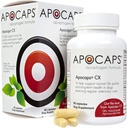 Apokaps CX Apoptogen Formula za pse (90 kapsul) - podpira normalne ravni apoptoze + človeške sestavine, vključno z bioflavonoidi Citrus, Silymarin, kurkumin in kurkumin + Biovadex