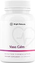 Vaso Calm - Zdrava kri Balance dodatek - Lastnosti Fermentirani česen, zelena in grozdno seme ekstrakt, Hibiscus, in vitamin K2 - Izdelano v ZDA