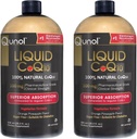 Qunol Liquid CoQ10 100mg, Superior Absorpcija Naravni dodatek oblika koencima Q10, Antioksidant za zdravje srca, pomarančni Ananas arome, 60 Serving, 20.3 oz steklenica, pakiranje po 2
