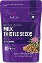 Herbaila Milk Thistle Semena, 1 lb. Silymarin Milk Thistle Tea, Bulk Milk Thistle Herb Cela semena, Pure Milk Thistle Bulk, Cela Milk Thistle semena, Vse naravno, Gluten Free, Non-GMO. 1 Pound.