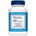 Vitamin D3 & K2 - Imunska podpora in zdravje kosti - 5000 i.e. (60 kapsul)