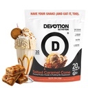 Devotion Nutrition Protein Powder Blend | Gluten Free, Keto Friendly, No Added Sugars | 1g MCT | 20g Whey & Micellar Protein | 2lb Tub (Salted Caramel Cone)