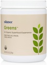 Isagenix Organic Greens, Superfood Drink Mešanica Phytonutrient Drink Mešanica z organsko spinačo, Kale, Spirulina, Klorella, Broccoli, in več za podporo diete - 270 Grams (30 strežajev)