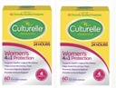 Kulturne ženske zdravo ravnovesje dnevno probiotiki za ženske - podpira prebavne, vaginalne in imunske zdravje, občasno drisko, plin in napenjanje - Non-GMO 60ct (2 -Pack) (2)