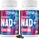 Liposomski NAD+ Dodatek 1200mg Visoka absorpcija, Celična energija in Mitohondrijska podpora, NAD Plus za dolgoživost in vitalnost, Proti staranju Formula, 120 Softgels
