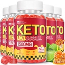 Keto ACV Gumies - 1500MG ACV Keto Gumies za ženske - Jabolčni kis z mamo, probiotiki, vitamini B6 B12 za Gut Prebava - Vegan & Non-GMO,5 Pack
