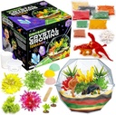 Original Stationery Dinozaver Kristalni komplet - Večbarvni, 17-Piece, Age 7 & Up - DIY znanost Terrarium Kit z Moss & Dino Figures - Odrasti svoje kristale - fantje rojstnodnevna darila