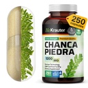 BIO KRAUTER Chanca Piedra Stone Breaker kapsule - 1200 mg Stonebreaker za čiščenje ledvic - 250 Chanca Piedra para Los Riñones Caps - Vegan Gallbladder dopolnila