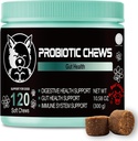 Umirjanje žveči za pse V-EST – Na voljo v 3 formulah: Umirjanje, multivitaminski ali probiotični – Soft Chews Chicken Flavor – Pomaga stres in anksioznost – 120 Count