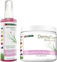 Zdrave navade DermaTox Bunde - 4oz Topični Spray in 1,7oz Mazilo - vse naravno, vse namen, varno in učinkovito nego kože