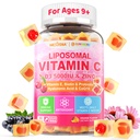 Liposomski vitamin C 1000mg + D3 5000IU + Cink Polnjeni žvečilni gumi, Folat 800mcg Žvečljivi dodatek, Bezgovina za imuno, hialuronska kislina, VE, za lepoto, energijo in splošno zdravje, sladkor brez, naravni