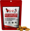 VITINITY 3 dan razstrupljanje - naravne cele tablete za razstrupljanje telesa - čiščenje kolonij za prebavno zdravje - Zeliščni dodatek za težo, napenjanje, & zaprtje Relief - Apple Cider Vinegar & Cayenne Pepper (1)