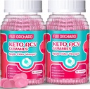 Keto ACV Gumiji za hujšanje - Delicious 1500MG Apple Cider kis z mamo, probiotiki, vitamini B6 & B12, Vegan & Non-GMO - podpira Presnova in Fat Burn za ženske, 120 Vegan
