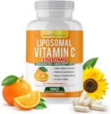 Liposomski vitamin C 1500mg, dodatek vitamina C - visoka absorpcija Askorbinska kislina - Imunsko-subportni dodatek & pomaga Kolagen proizvodnje- 180 kapsul