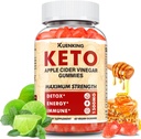 Keto ACV Gumies Advanced Formula, Apple Cider Vinegar Gumies Formulated with Pomegranate Beet Juice Powder B12, 1500MG Vegan Non GSO 56 Gummys