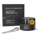 Life & Pursits 100% čista Indija Himalajski Shilajit Resin, 1.1 oz 500mg, najmanj 75% Fulvic kislina, 85+ Trace Minerals, prehranski dodatek za moške 3. stranka Lab Test Report, 60 Servings (Pack of 1)