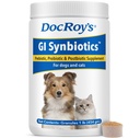 Doc Roy's GI Symbiotics Probiotic & Prebiotic Granule za pse in mačke – Prebavne in imunske zdravstvene dopolnilo z živimi kulturami, BgMOS & Beta Glucans – Chicken Flavor – 454g Granule