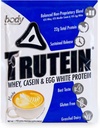 Body Nutrition Trutein Visoke beljakovine v prahu: 45% Whey, 45% Kazein, 10% Jajca bela, Gluten-free, nizko natrij, Grass Fed Whey Protein Powder, Gym Supplement & Breakfast Shake, Mocha, 34g Vzorec