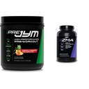 PRE JYM 30 Servis Ananas Jagoda & JYM ZMA cinkov/magnezij kapsule Dopolnilo 90 vegetarijanske kapsule