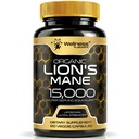 Levi Mane dopolnilne kapsule - 120 Count - Gobe dopolnilo, Možganski dodatki za spomin in fokus, Levje Mane gobe Kapsule Organic - Kognitivne in imunske podpore, Focus dodatek