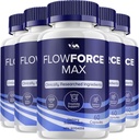 (5 paketov) FlowForceMax Podporne kapsule prostate - Pretočne sile Max tablete dodatek, Največja moč, Nova izboljšana multivitaminska formulacija, FlowForceMax Mnenja, 300 kapsul