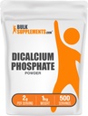 BulkSupplements.com Dikalcijev fosfat v prahu - Kalcijev dodatek, DCP dodatek - Unflavored & Gluten Free, 2g na serviranje, 1kg (2,2 lbs) (Pack of 1)