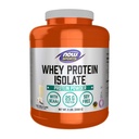 NOW Foods Sports Nutrition, Whey Protein Isolate, 25 g z BCAA, Creamy Vanilla Powder, 5-pound