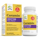 Terry Seveda kuramin Nočni čas - Curcumin & DLPA Kapsula dodatek - Ne-GMO dodatek za podporo zdravo spanje in sprostitev - Zeliščni dodatek z Melatonin - 60 Kapsule
