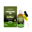 Orzax Oregano kapljice olja z oljčnim oljem - 88% Carvacrol in 0,3% Thymol - Non-GMO & Sugar-free & Gluten-free & Vegan - Zeliščni dodatek za imuno podporo in digestivno zdravje - 30 ml - 200 dan
