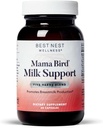 Best Nest Wellness Mama Bird Milk Support - Zdrave prsi Milk Flow Supplement - Dojenje Podpora s Fenugreek & Moringa - Aids Milk Supply for Baby - 60 Kapsule