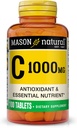 MASON NARAVNI Vitamin C 1.000 mg, 100 dnevna oskrba, podpira zdravo imunski sistem, antioksidant in esencialno hranilo, 1 pakiranje