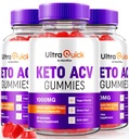 (3 paket) Ultra Quick Keto ACV Gumies, Ultra Quick Keto ACV Gumies Podpora za izgubo teže, Naravni Keto+ACV, Premium Keto Plus ACV Formula, Apple Cider Vinegar Gummy, Uradna UltraQuick (180 Gumies)
