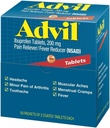 Advil Ibuprofen, 200 mg, 50 pakiranj po 2 prevlečeni tableti (paket po 4)