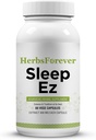 Zeliščaforever Sleep Ez (Sleep Ease) (Ayurved Herbal Formulation) za sprostitev uma, telo in pomoč Blisful Sleep Vzorec, 60 pest kapsule, 800 mg vsak koncentrirani ekstrakt