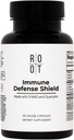 Root Wellness Imunska podpora dodatek z vitaminom D C K2, Quercetin in Trace minerali iz velikega slanega jezera, Prebavne encime NAD dodatek za odrasle, 60 Kapsule