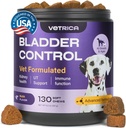 Dog UTI podpora - Bladder Control Cranberry Chews - Dog Cranberry Dopolnilo za urein Tract, Bladder & Ledvice zdravje - Cranberry D-Mannose Soft Treats za inkontinenco psa - Zdrav Bladder