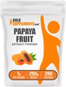 BulkSupplements.com Papaya Fruit Extract Powder - Papaya Extract, za digestivno podporo - Gluten Free, 1g na Serving, 250g (8.8 oz) (Pack of 1)