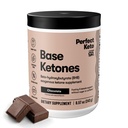 Perfect Keto Exogeneus Ketones Powder, BHB Soli za Ketosis & Tesnjenje Podpora, Elektroliti za hidracijo, Kofein Prosta energija, Čokolada, 8.57 oz