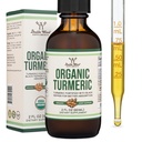 Kurkumin s črno papriko kapljice - Organic Kurkuma dodatek kapljice 1,180mg - 2FL OZ, 60 Serving (s črno papriko semena, Ginger, Rosemary, in Sage) za skupno podporo z dvojnim lesom