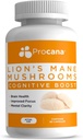 Levi Mane gob kapsule (ekstra moč 1500mg/rezerviranje) za zdravje možganov, duševno jasnost, spomin in fokus. 45.000mg na steklenico 90ct