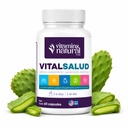 VITAMINI NARAVNI CORP-Vital Salud Plus-Organic Immune System Supplement with Nopal Kaktus, L-karnitin Base-Supports Bone Health, Zmanjšuje perikozne vene, Izboljša videz kože (60 kapsul)