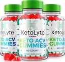 NutraRize (Pack 3 KetoLyte Keto ACV Gummies, Napredna Formula, Keto Apple Cider Vinegar 1000MG dodatek, Vse naravne Keto ACV Vitamini, Uradni Keto Lyte Mnenja (180 Gummies)