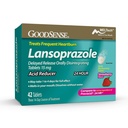 GoodSense Lansoprazol Zapoznelo sproščanje Peroralno razkroji tablete 15 mg, reducent kisline, aroma jagod, 42 število (paket po 1)